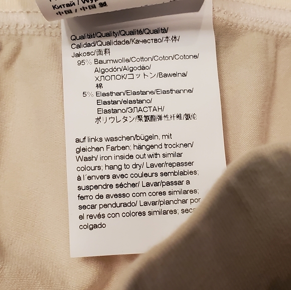 Boss Cotton Elastane Drawstring Shorts Cream/White Small - Picture 4 of 6